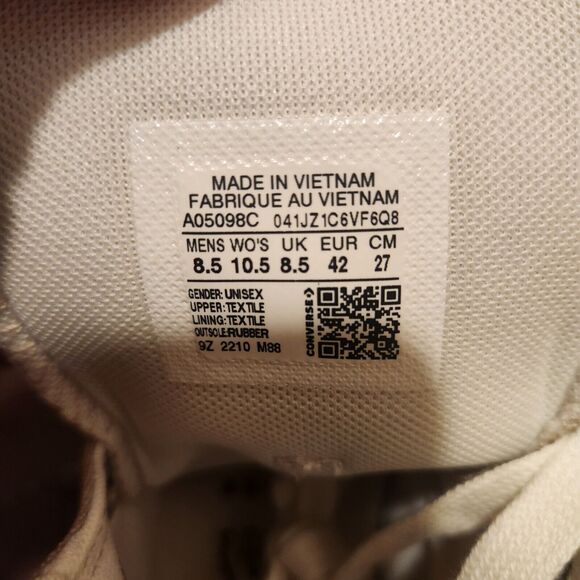 Converse Chuck Taylor All Star Lugged 2.0 Hi Platform Shoes 8.5M/10.5F - Picture 5 of 6